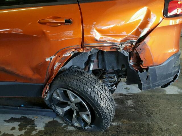 1C4PJMBBXEW311053 - 2014 JEEP CHEROKEE T ORANGE photo 9