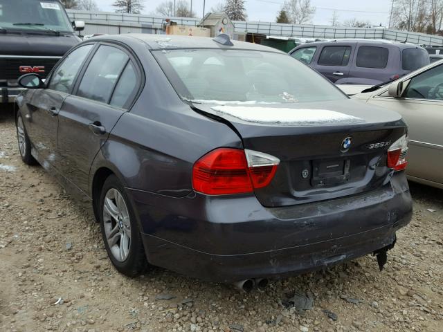 WBAVC935X8K040642 - 2008 BMW 328 XI GRAY photo 3