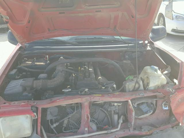 2CNBE13C316927388 - 2001 CHEVROLET TRACKER RED photo 7