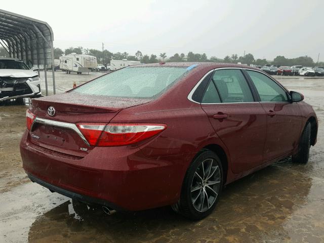 4T1BF1FK8GU515154 - 2016 TOYOTA CAMRY LE RED photo 4