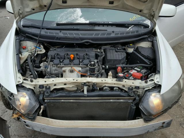 2HGFG1B86AH505120 - 2010 HONDA CIVIC EX 白色 照片 7