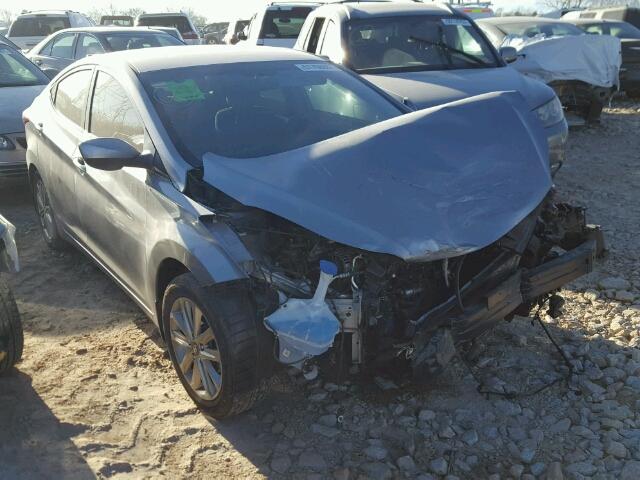 5NPDH4AE7FH641721 - 2015 HYUNDAI ELANTRA SE SILVER photo 1