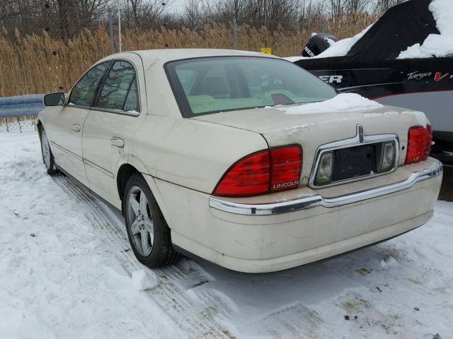 1LNHM86S22Y634585 - 2002 LINCOLN LS WHITE photo 3