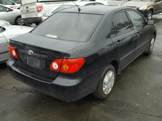 JTDBR32E830045703 - 2003 TOYOTA COROLLA CE BLACK photo 4