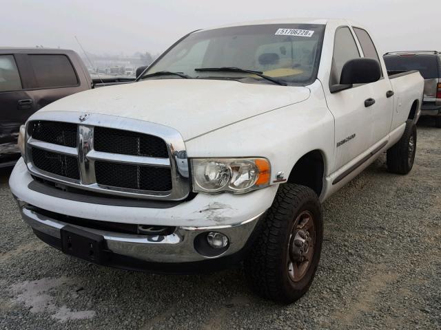 3D7KS28C85G747108 - 2005 DODGE RAM 2500 Q WHITE photo 2