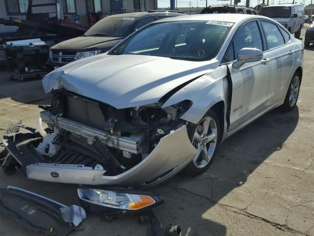 3FA6P0LU2DR371239 - 2013 FORD FUSION SE SILVER photo 2