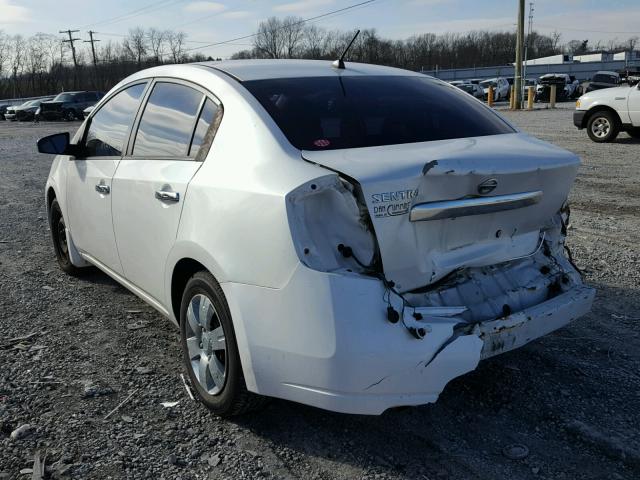 3N1AB6AP6AL612000 - 2010 NISSAN SENTRA 2.0 WHITE photo 3