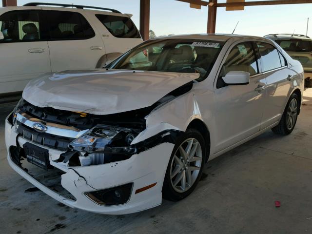 3FAHP0JA4CR135403 - 2012 FORD FUSION SEL WHITE photo 2