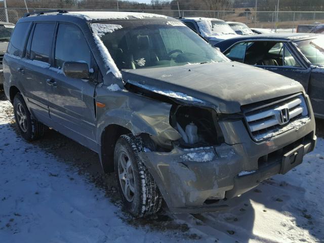 5FNYF18738B013539 - 2008 HONDA PILOT EXL GREEN photo 1