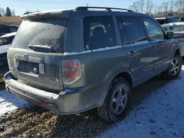 5FNYF18738B013539 - 2008 HONDA PILOT EXL GREEN photo 4
