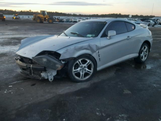 KMHHN65FX6U209389 - 2006 HYUNDAI TIBURON GT SILVER photo 2