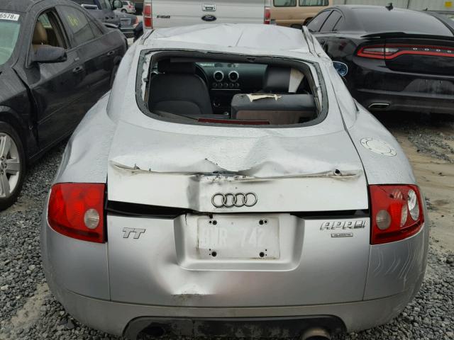 TRUUC28N1Y1019866 - 2000 AUDI TT QUATTRO SILVER photo 9