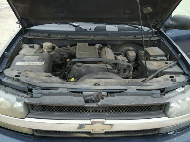 1GNDS13S922338624 - 2002 CHEVROLET TRAILBLAZE BLUE photo 7