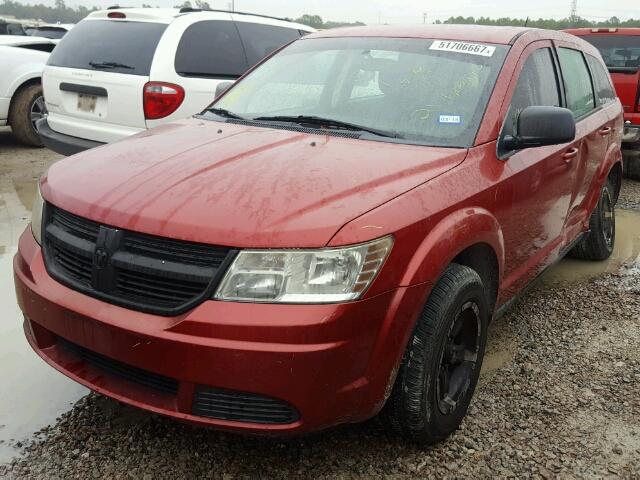 3D4GG47B19T166376 - 2009 DODGE JOURNEY SE RED photo 2