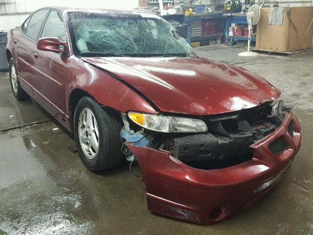 1G2WP52K01F102404 - 2001 PONTIAC GRAND PRIX BURGUNDY photo 1