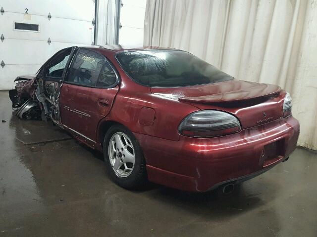 1G2WP52K01F102404 - 2001 PONTIAC GRAND PRIX BURGUNDY photo 3