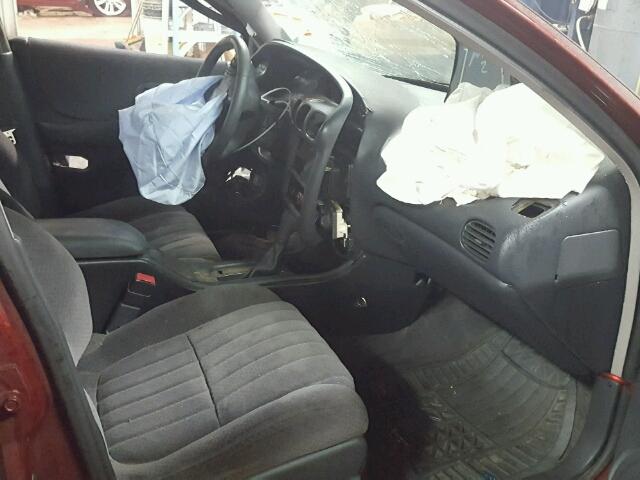 1G2WP52K01F102404 - 2001 PONTIAC GRAND PRIX BURGUNDY photo 5