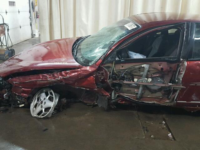 1G2WP52K01F102404 - 2001 PONTIAC GRAND PRIX BURGUNDY photo 9