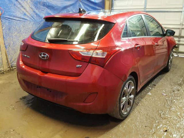 KMHD35LE3DU136999 - 2013 HYUNDAI ELANTRA GT RED photo 4