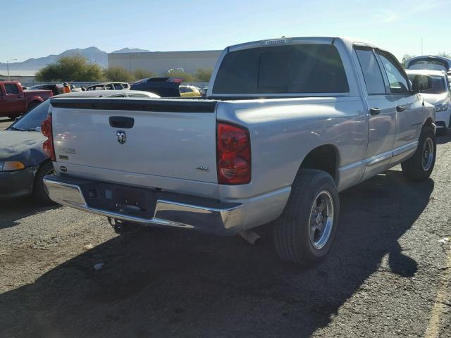 1D7HA18P67S157981 - 2007 DODGE RAM 1500 S SILVER photo 4