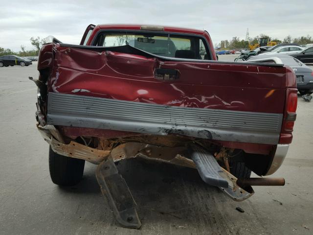 1B7HC16Y3SS170812 - 1995 DODGE RAM 1500 MAROON photo 9