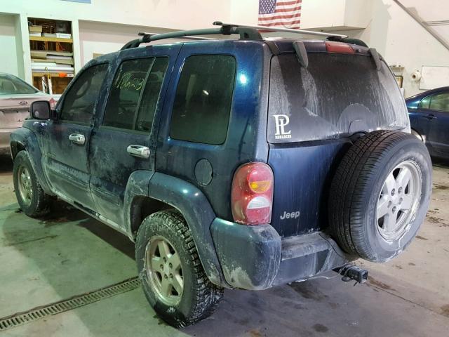 1J4GK58K94W112966 - 2004 JEEP LIBERTY LI BLUE photo 3