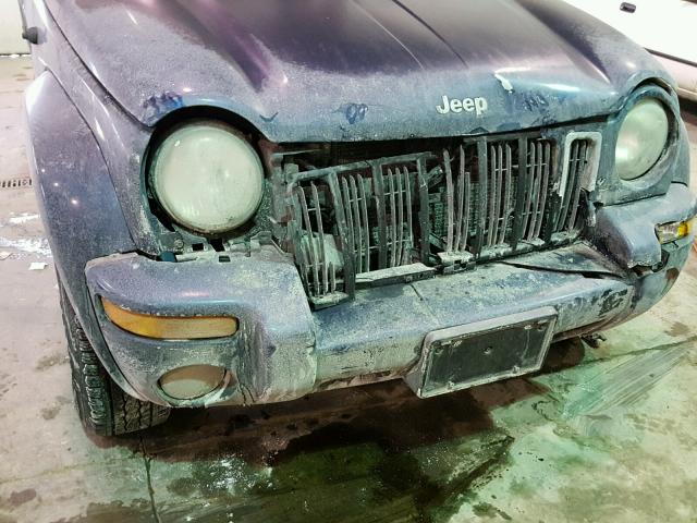 1J4GK58K94W112966 - 2004 JEEP LIBERTY LI BLUE photo 9