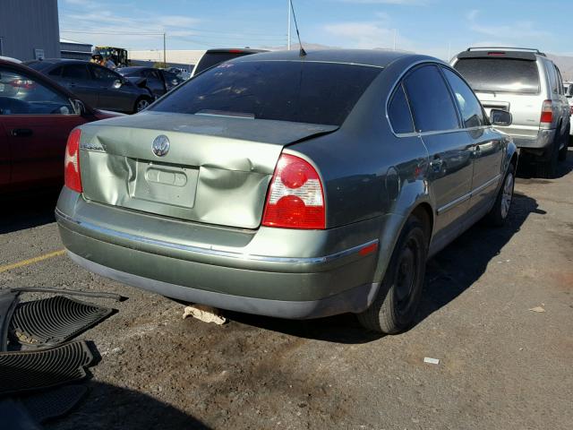 WVWPD63B53P118804 - 2003 VOLKSWAGEN PASSAT GLS GREEN photo 4