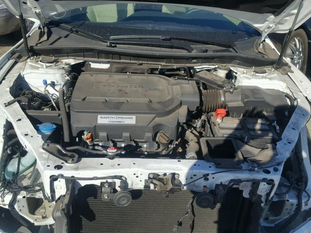 1HGCR3F85GA022700 - 2016 HONDA ACCORD EXL WHITE photo 7