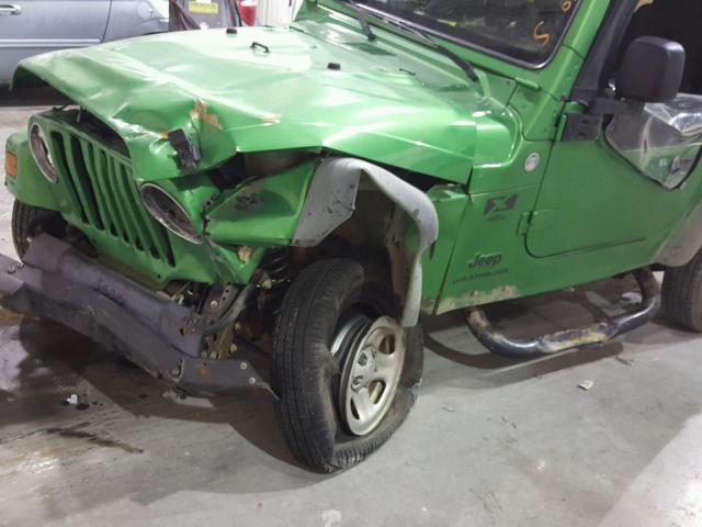 1J4FA39S54P738378 - 2004 JEEP WRANGLER X GREEN photo 10