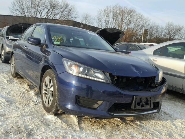 1HGCR2F33DA012659 - 2013 HONDA ACCORD LX BLUE photo 1