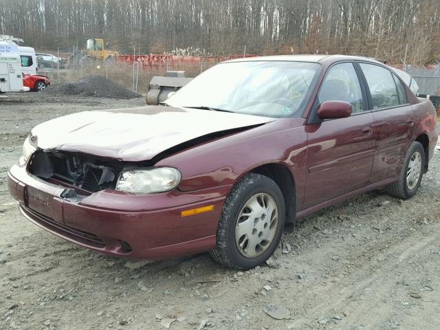 1G1ND52M4WY113590 - 1998 CHEVROLET MALIBU BURGUNDY photo 2