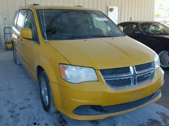 2D4RN5DG5BR707376 - 2011 DODGE GRAND CARA YELLOW photo 1