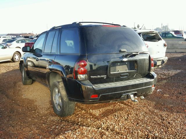 1GNES13MX62226149 - 2006 CHEVROLET TRAILBLAZE BLACK photo 3