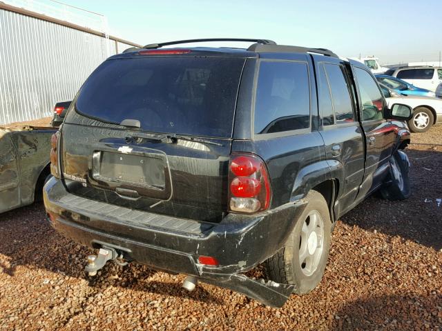 1GNES13MX62226149 - 2006 CHEVROLET TRAILBLAZE BLACK photo 4