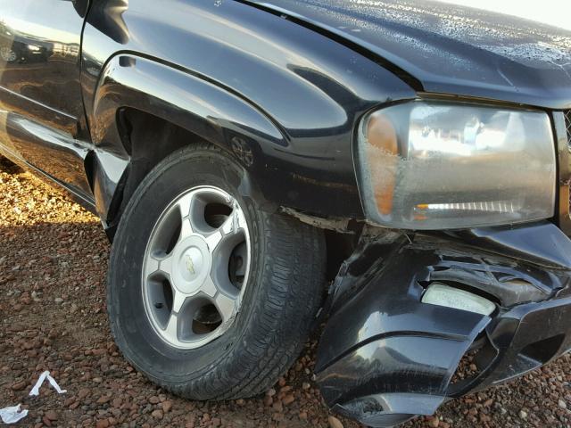 1GNES13MX62226149 - 2006 CHEVROLET TRAILBLAZE BLACK photo 9