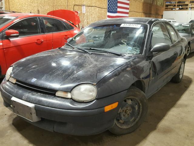 1B3ES22C0TD589665 - 1996 DODGE NEON BLACK photo 2