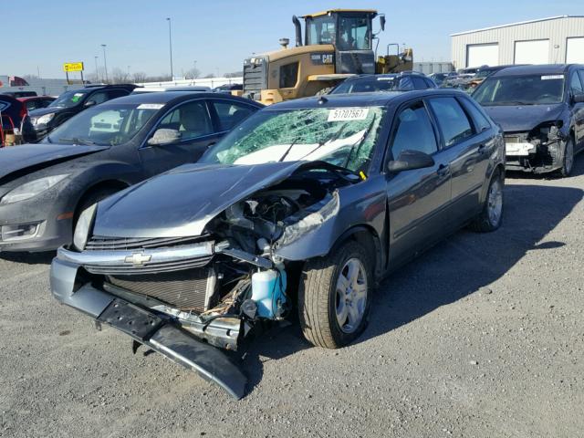 1G1ZU64875F188804 - 2005 CHEVROLET MALIBU MAX 灰色 照片 2