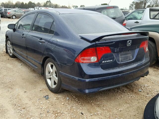 1HGFA16866L067155 - 2006 HONDA CIVIC EX BLUE photo 3