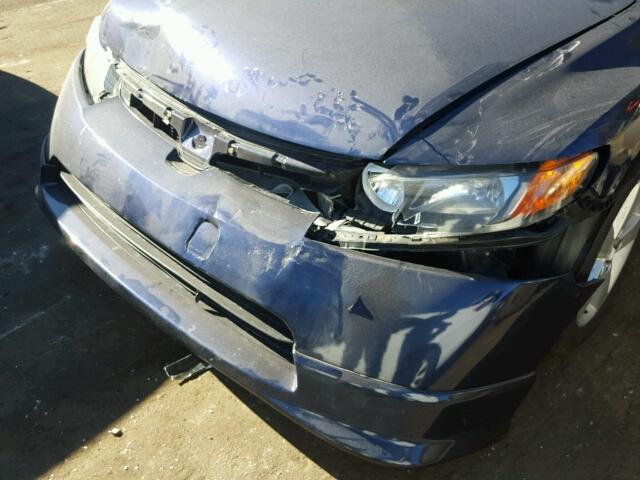 1HGFA16866L067155 - 2006 HONDA CIVIC EX BLUE photo 9