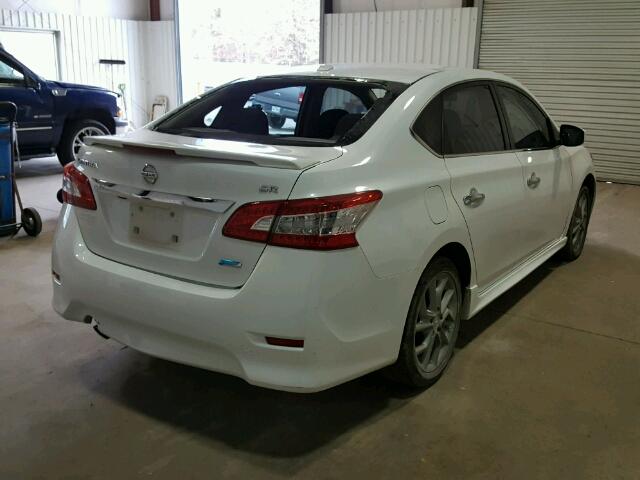 3N1AB7AP7EY301884 - 2014 NISSAN SENTRA S WHITE photo 4