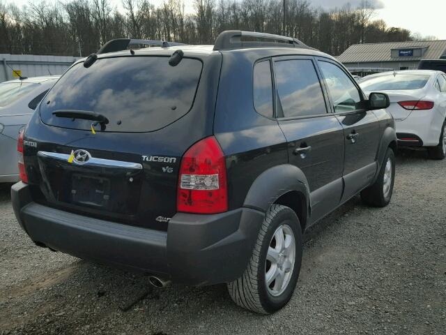 KM8JN72D85U097300 - 2005 HYUNDAI TUCSON GLS BLACK photo 4