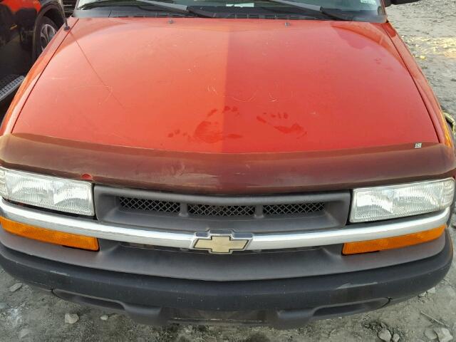 1GCCT19WX28207940 - 2002 CHEVROLET S TRUCK S1 RED photo 7