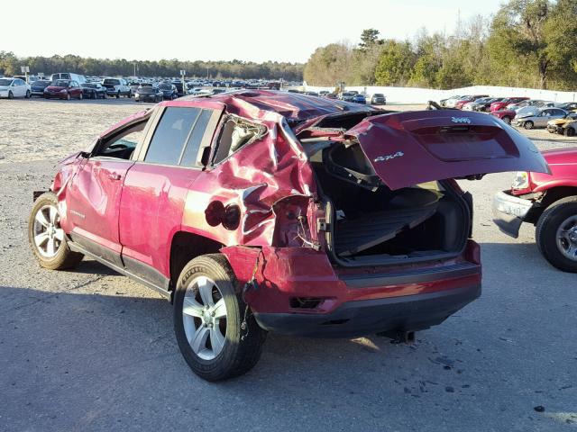 1C4NJDEB0CD572610 - 2012 JEEP COMPASS LA MAROON photo 3