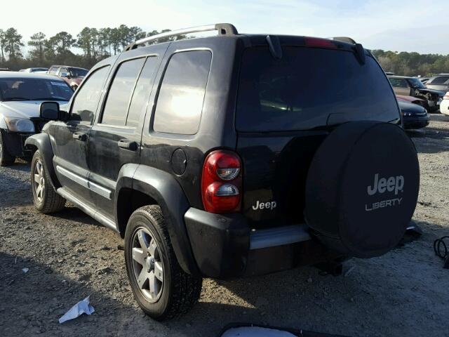 1J4GK58KX6W195455 - 2006 JEEP LIBERTY LI BLACK photo 3