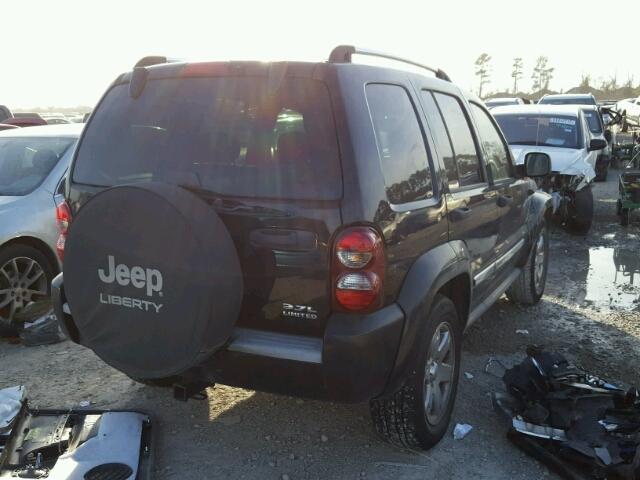 1J4GK58KX6W195455 - 2006 JEEP LIBERTY LI BLACK photo 4