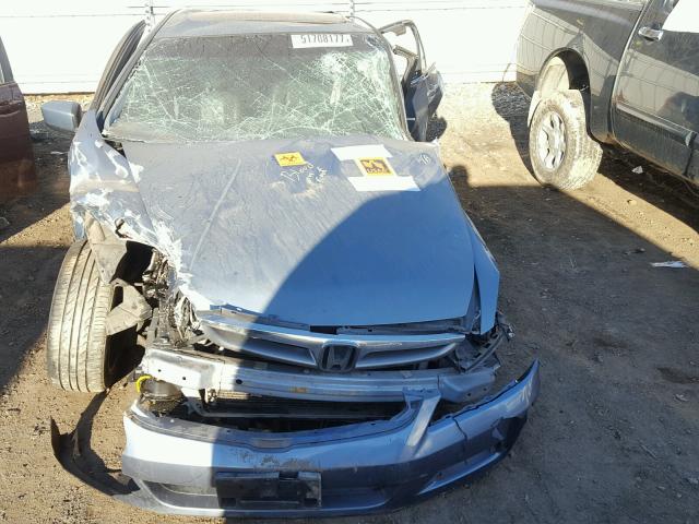 1HGCM56867A207297 - 2007 HONDA ACCORD EX BLUE photo 7