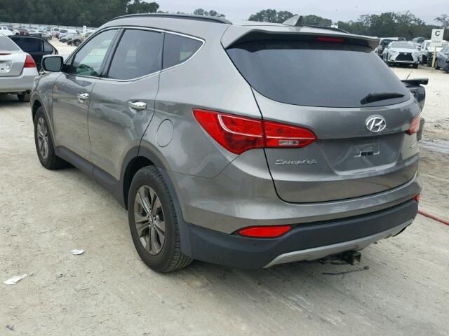 5XYZU3LB2DG002228 - 2013 HYUNDAI SANTA FE S GRAY photo 3