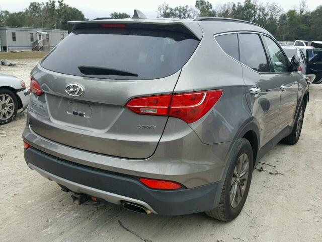 5XYZU3LB2DG002228 - 2013 HYUNDAI SANTA FE S GRAY photo 4