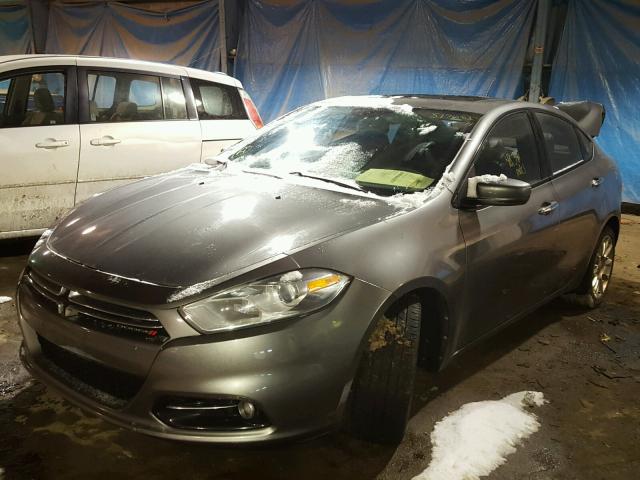 1C3CDFCH8DD703192 - 2013 DODGE DART LIMIT GRAY photo 2